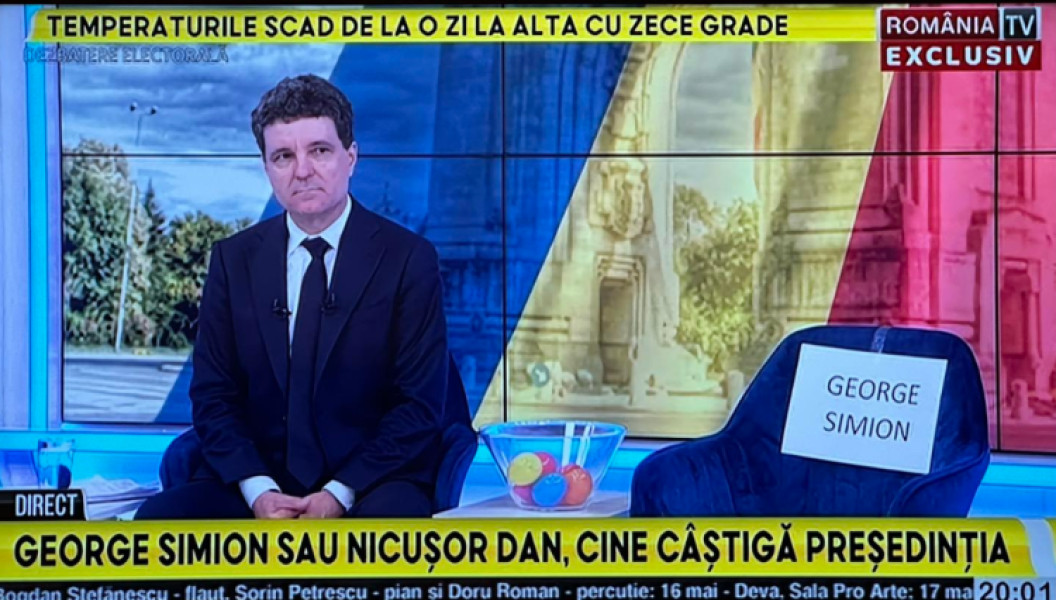 George Simion lipseste de la confruntarea electorala, fiind in Italia