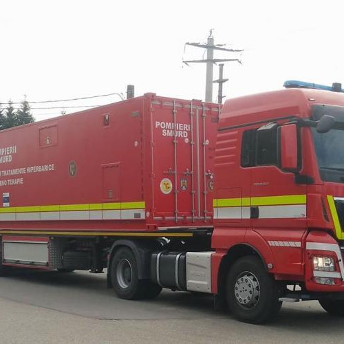 Exercitiu de salvare pe strada Emerson din Cluj-Napoca