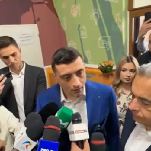George Simion, liderul AUR, a votat la Mogosoaia