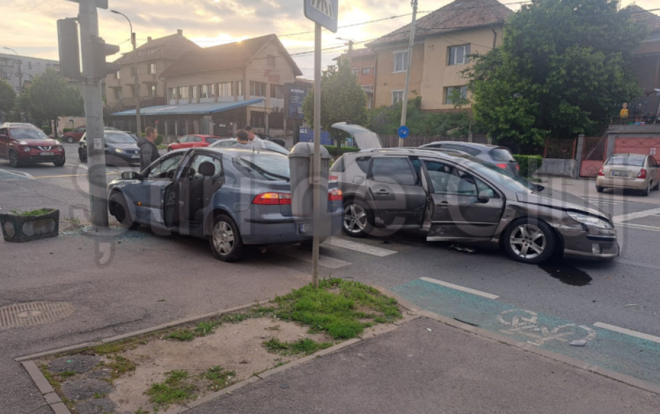 Accident rutier pe strada Corneliu Coposu din Cluj-Napoca