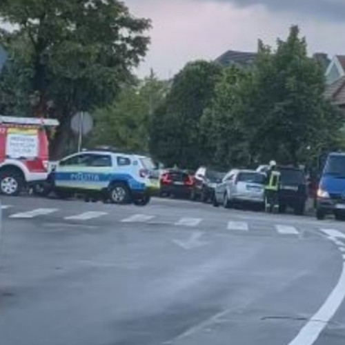 Accident rutier pe strada Constantin Brâncuși din Cluj-Napoca