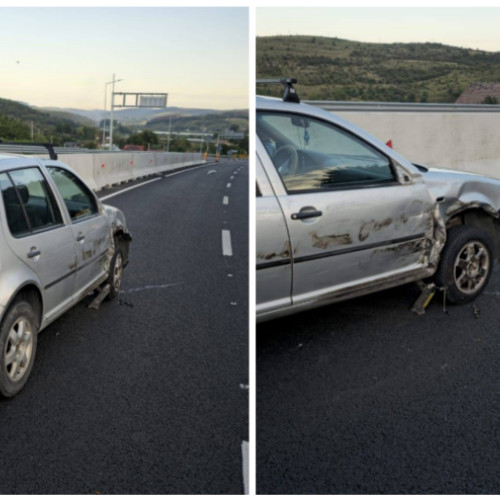 Accident rutier la intrarea în Martinesti, implicând un autoturism și un camion