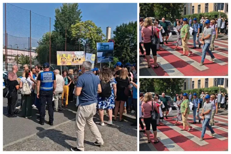 Protest al profesorilor în Cluj-Napoca, îndemn către guvern și program pentru noi acțiuni