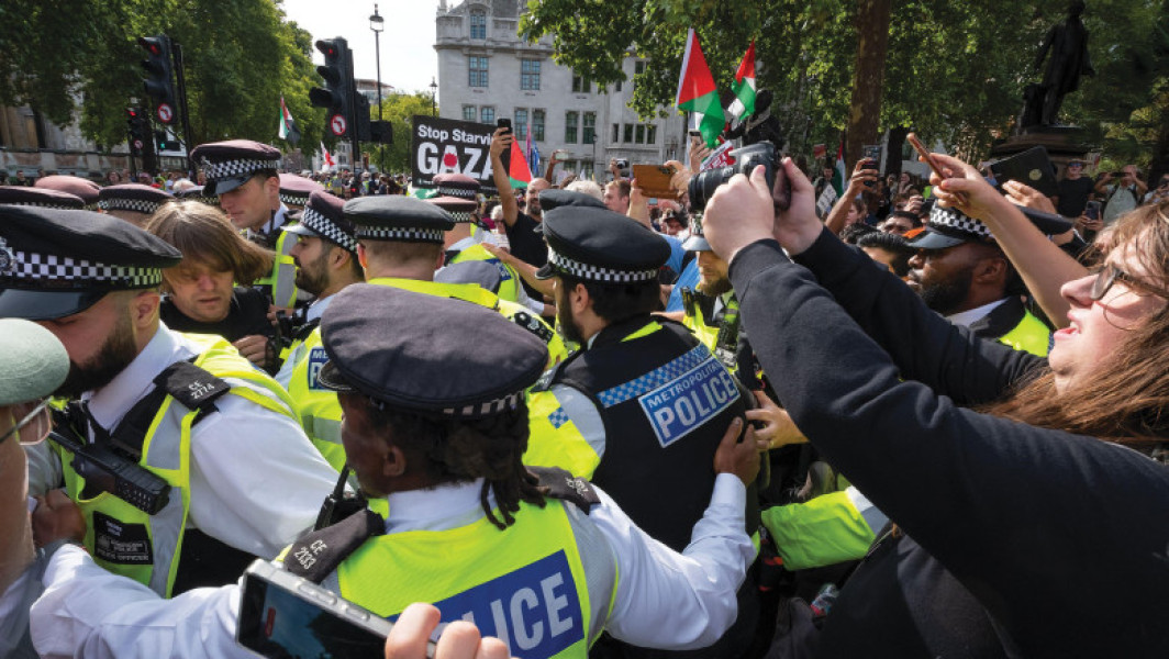 Poliția britanică a arestat 890 de persoane în Londra în timpul unui protest pro-Palestine Action