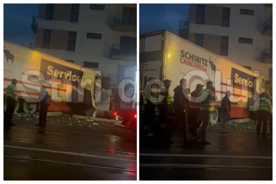 Accident grav cu TIR pe strada Oașului din Cluj-Napoca