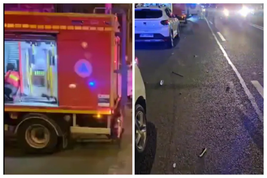 Accident rutier la intersectia Aiudului cu Traian Vuia din Cluj-Napoca