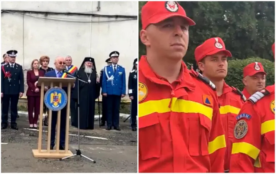 Emil Boc omagiază pompierii la Ziua Pompierilor