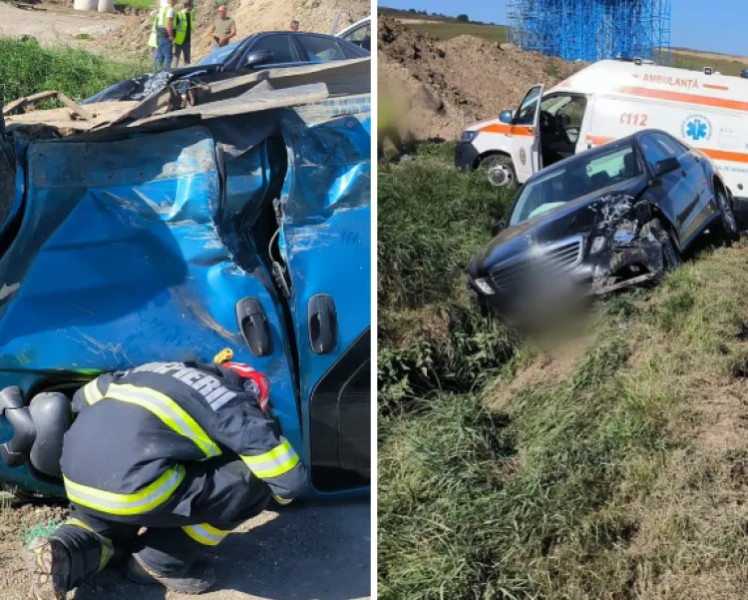 Accident pe DN1F între Zalău și Cluj-Napoca: două mașini implicate într-o coliziune