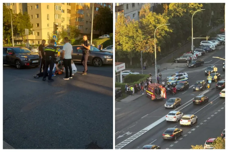 Bărbat lovit de mașină pe Calea Florești din Cluj-Napoca