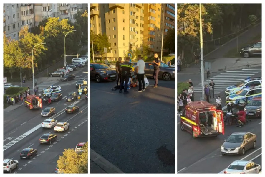 Accident rutier pe Calea Florești din Cluj-Napoca: pieton rănit după ce șoferița a trecut pe roșu