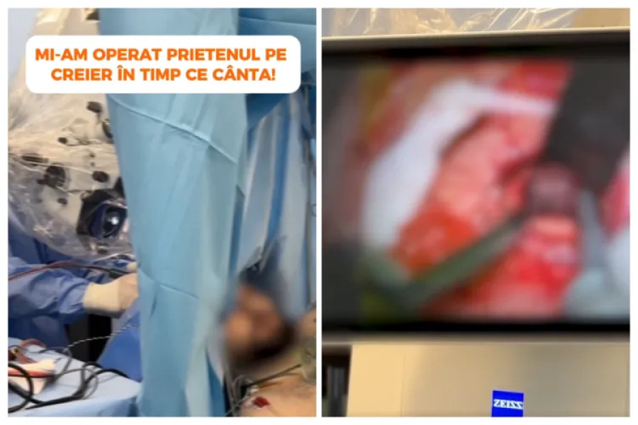Un muzician a cântat în timpul unei operații la creier în Cluj