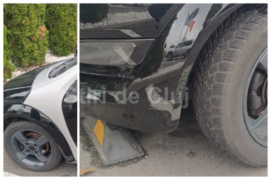 Patru tineri clujeni au furat și vandalizat o mașină din parcarea LIDL Florești