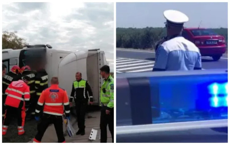 Accident pe Autostrada A3 între Câmpia Turzii și Nădășelu: TIR răsturnat după coliziune