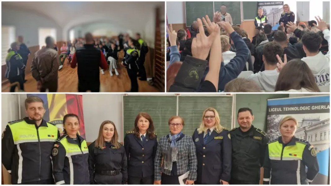 Polițiștii și penitenciarul din Gherla transmit tinerilor mesajul consecințelor greșelilor