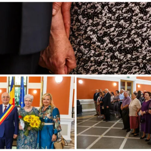 48 de cupluri din Cluj-Napoca celebrate pentru 50 de ani de căsătorie