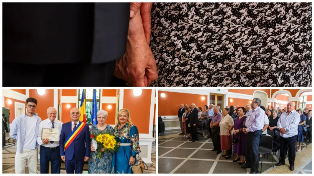 48 de cupluri din Cluj-Napoca celebrate pentru 50 de ani de căsătorie