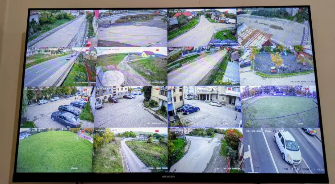Huedinul a finalizat extinderea sistemului de supraveghere video cu 31 de camere noi