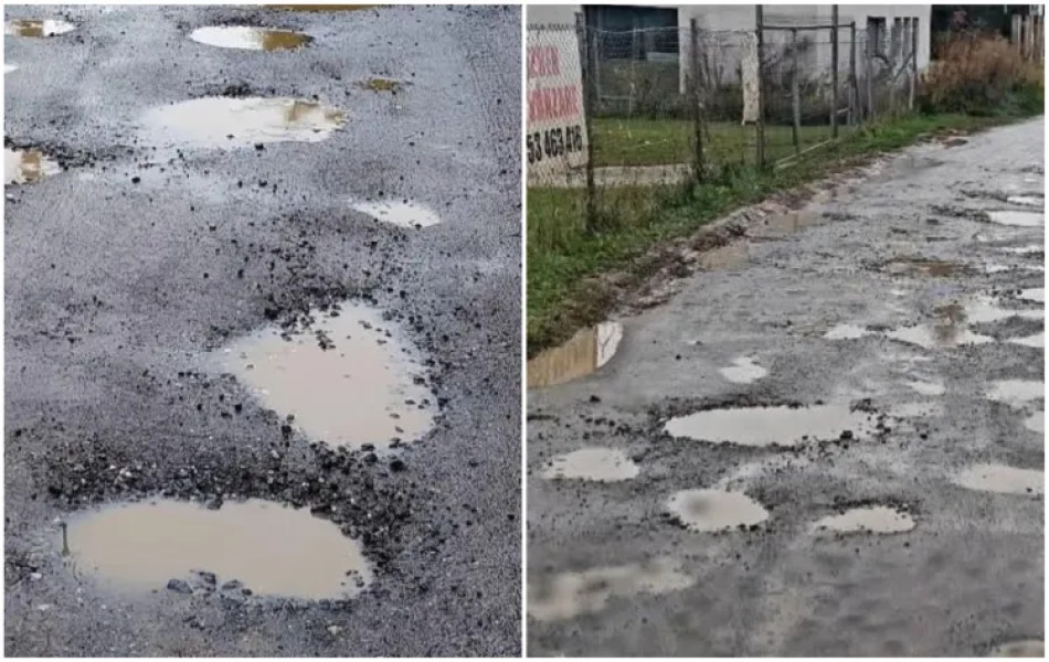 Locuitorii din Sălicea se confruntă cu un drum plin de gropi la doar 20 km de Cluj-Napoca