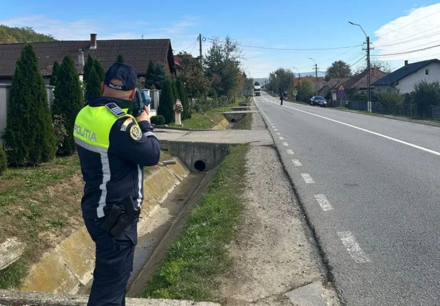 Un șofer prins băut și cu viteză excesivă în județul Cluj