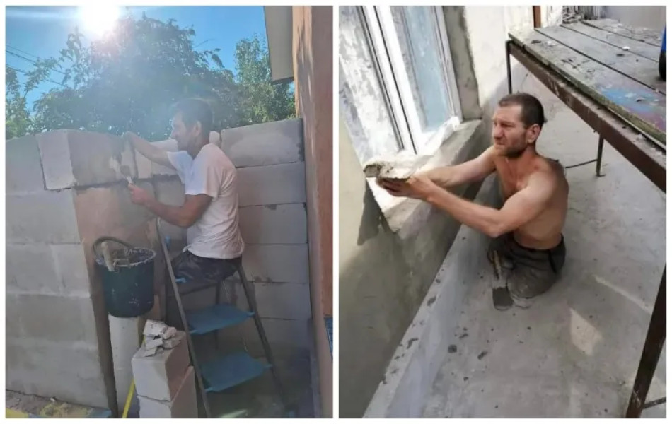 Bărbat din Cluj luptă cu handicapul pentru a-și termina locuința