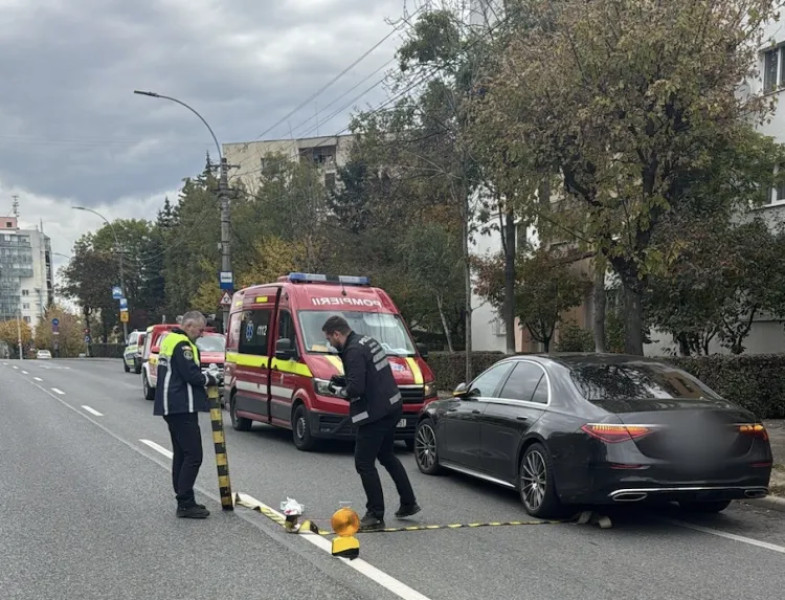 Femeie în vârstă rănită grav într-un accident pe strada Observatorului din Cluj-Napoca