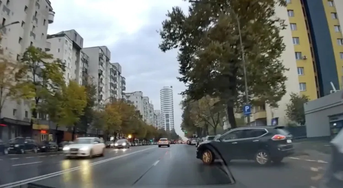 Sfârșit periculos pe Calea Florești din cauza unei ieșiri de la benzinărie