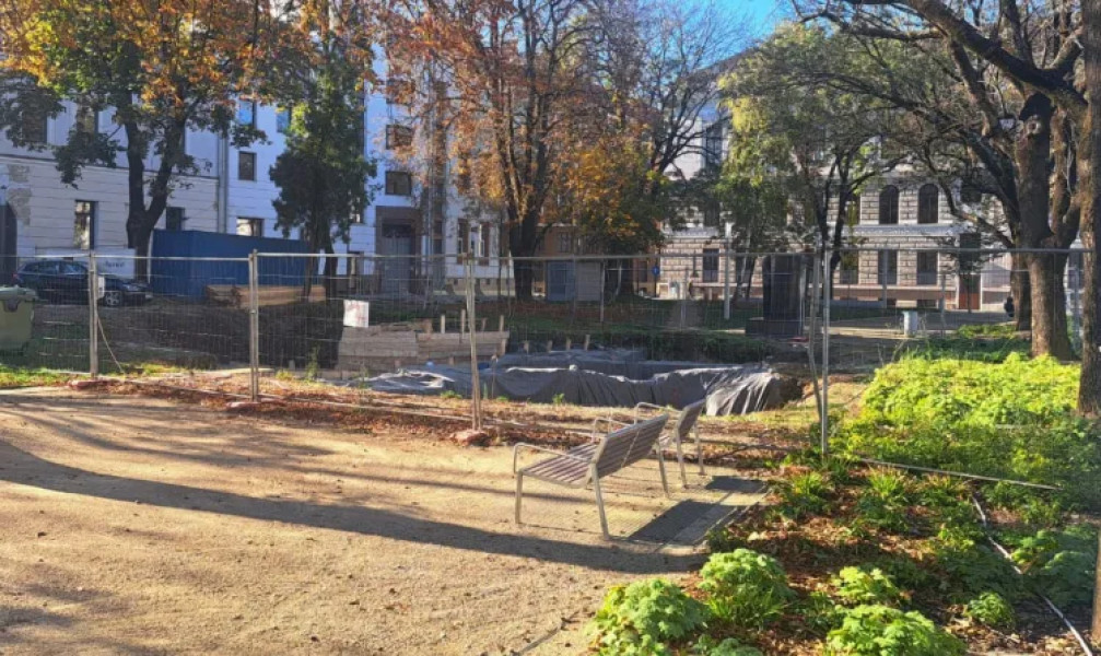 Zidul roman de la parcul Ion Luca Caragiale, valorificat după modernizarea parcului