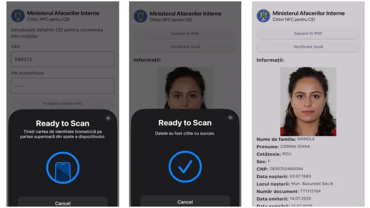 Clujenii pot folosi aplicația RO CEI Reader pentru citirea cărții electronice de identitate