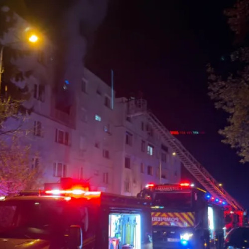 Incendiu într-un apartament din Cluj-Napoca, pompierii au intervenit prompt