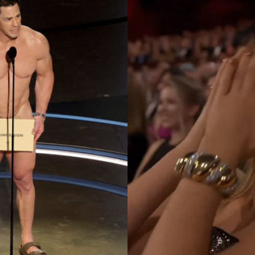 Reactia virala a lui Margot Robbie la Oscar 2024: John Cena dezbracat complet pe scena!