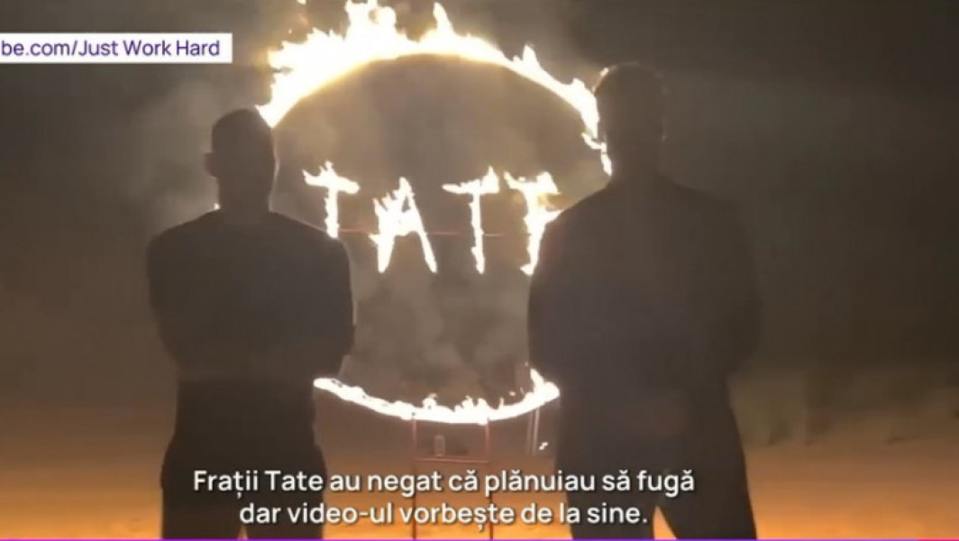 Frații Tate, filmați în momentul compromițător al arestării: Video-ul care a ajuns la poliția britanică. Momentul în care unul dintre frați anunța intenția de a pleca din România pentru totdeauna.