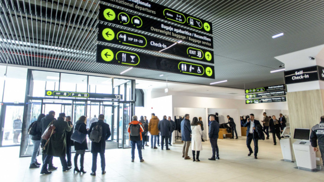 Inaugurarea noului terminal de la Aeroportul Iaşi pentru zborurile Schengen