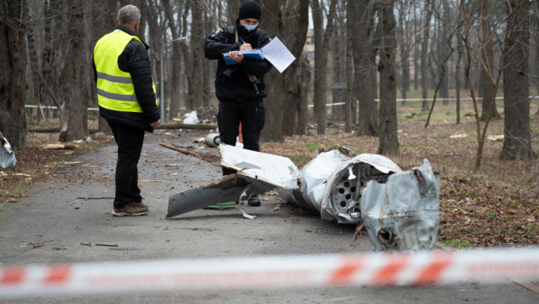 Două rachete rusești, interceptate de ucraineni în timpul războiului, lansate asupra Kievului
