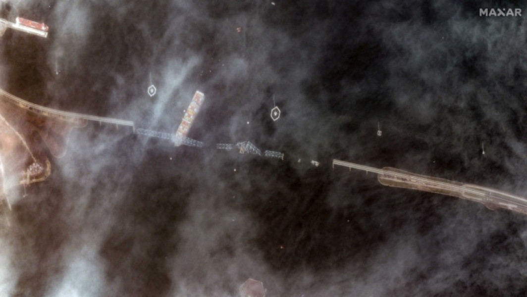 Dezastrul din Baltimore. Imagini din satelit ale prăbușirii podului s-au făcut publice