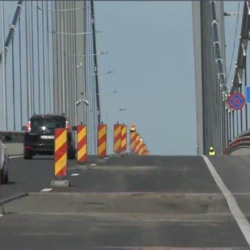 "Golden Gate de România" are din nou probleme. Pe podul de la Brăila se face a treia asfaltare în doar nouă luni de la inaugurare