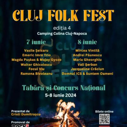 A 4-a ediție a Cluj Folk Fest e gata de start! Peste 10 concerte, Concurs Național de Talente și Tabără Folk