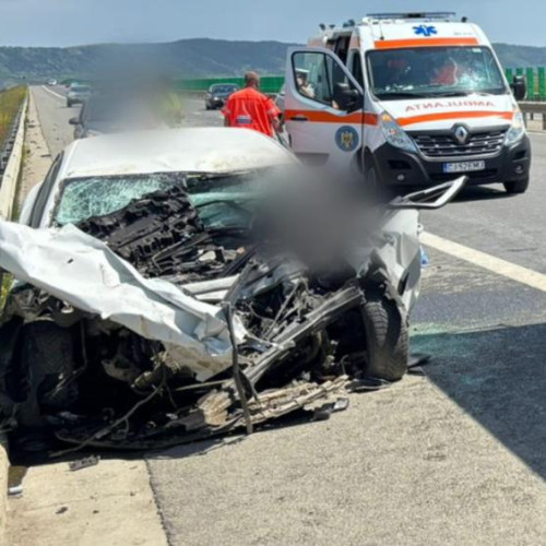 Accident grav pe Autostrada Transilvania A3: Un bărbat a murit în urma impactului dintre un autocamion și un autoturism