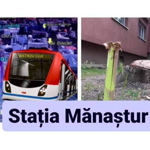 Metroul din Cluj îngrijorează locuitorii din Mănăștur - Stația, amplasată periculos de aproape de un bloc. Expertizele tehnice necesare, cerute de cetățeni.