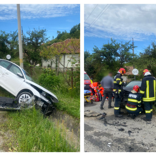 ACCIDENT de Mașini într-o Localitate din Cluj, Două Femei Primeau îngrijiri Medicale - VIDEO