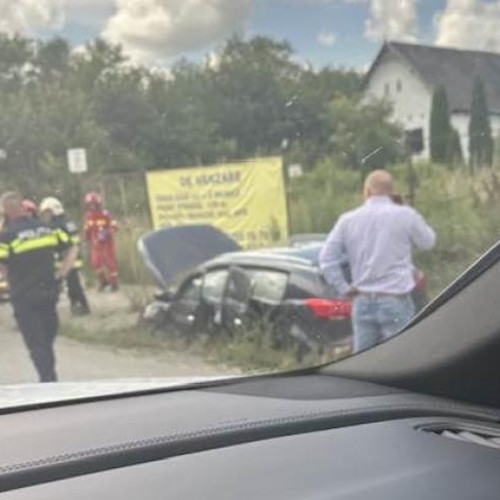 Accident rutier la intrarea în localitatea Livada