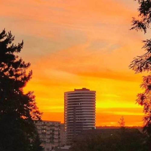 Turnul din Mănăștur captat într-o fotografie spectaculoasă