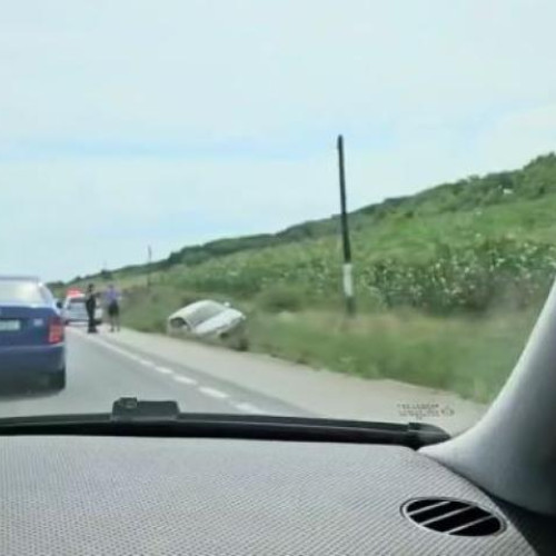 Accident grav la intrarea în Gherla: o pensionară a adormit la volan